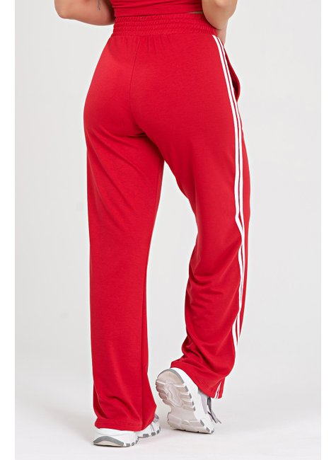 Conjunto Feminino Cropped e Calça Sport com Faixa Lateral